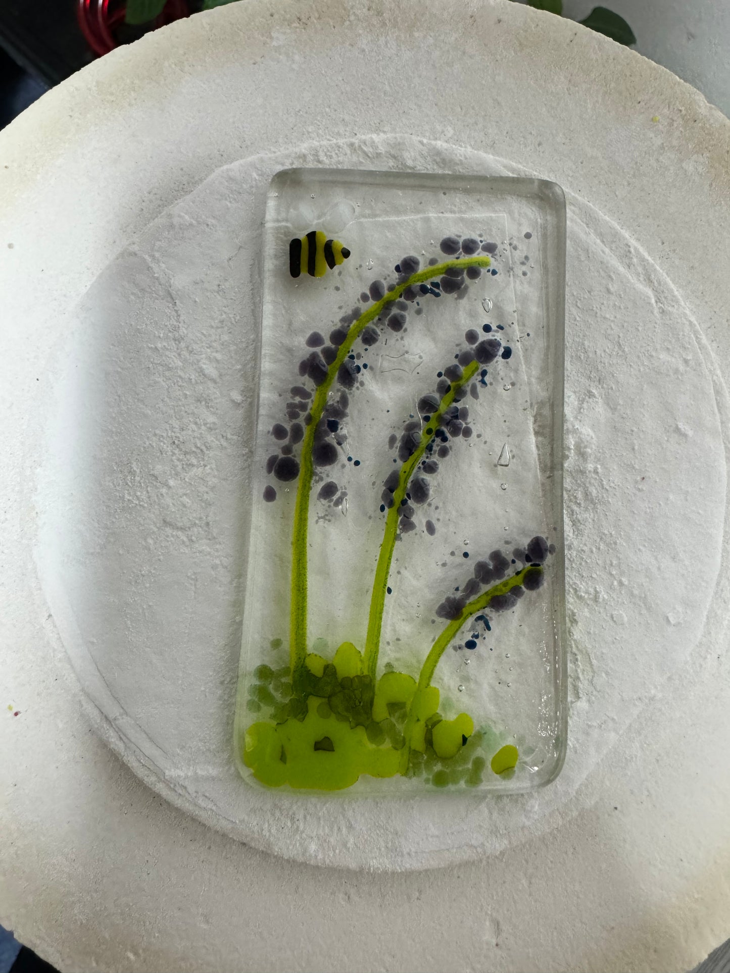 Lavender design Reed diffuser glass bottle