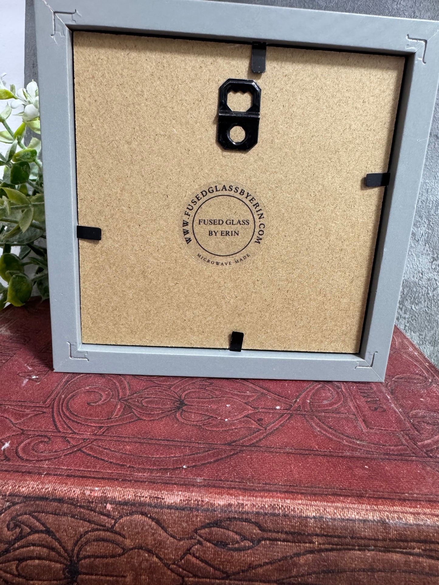 Glass poppy meadow picture frames hand made to order